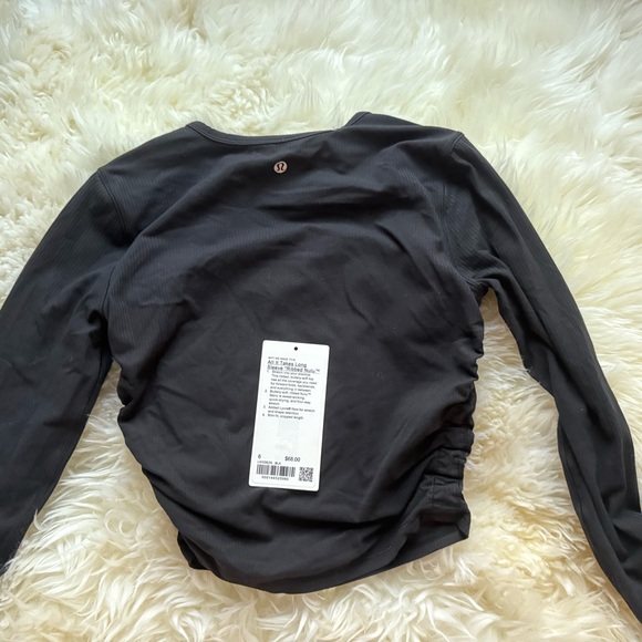Lululemon all it takes ribbed nulu long sleeve black - Picture 4 of 4